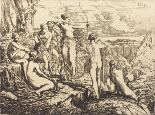 Diana y las Ninfas. François-Nicolas Chifflart.